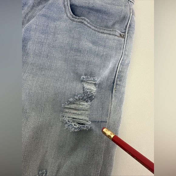 Levis 721 Sz 29 X30 Women's High Rise Skinny Jeans Distressed Destroyed - Picture 4 of 15